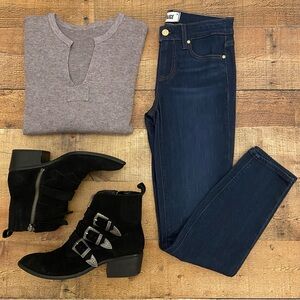 PAIGE Verdugo Ankle Dark Wash Jeans